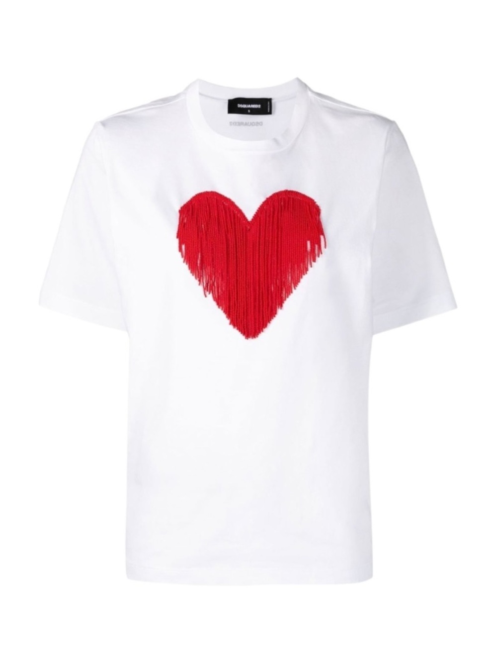 Dsquared2 Heart Embellished Crewneck T-Shirt